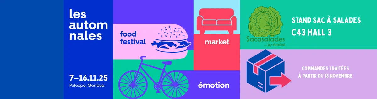 Bannière Automnales de Genève - Sacasalades by Arminé