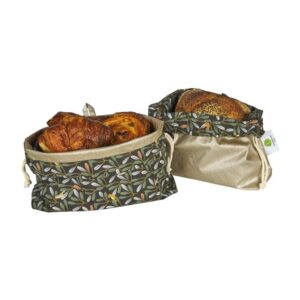 Sac à pain - corbeille réversible - oiseau doré