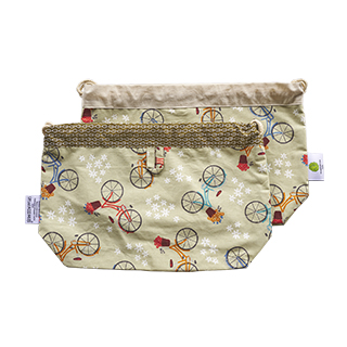 Sac à pain réversible bicyclette - Sacasalades by Arminé