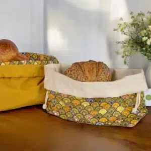 Sac à pain réversible en tissu Nippon - Sacasalades by Arminé