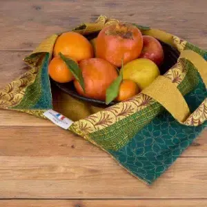 Sac à plats réversible en tissu Jaipur - Sacasalades by Arminé