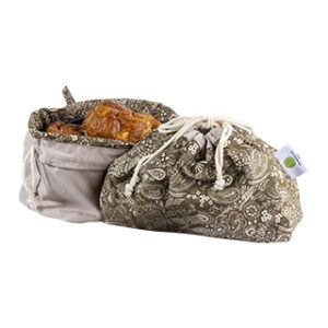 Sac à pain réversible en tissu Badamy réutilisable - Sacasalades by arminé