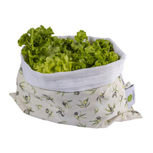 Sac à salade Olivettes grand modèle en coton - Sacasalades by Arminé
